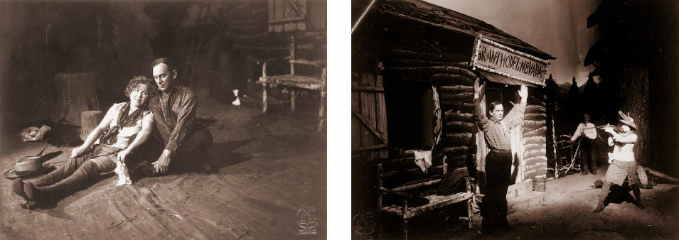 Premiéra hry Grandhotel Nevada, 3.3.1927. Hlavní představitelé Zdeněk Štěpánek a Olga Scheinpflugová